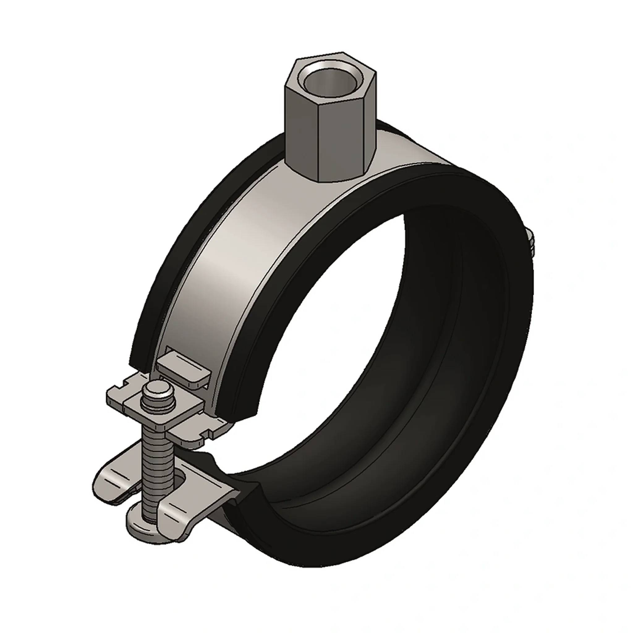 MEFA Rohrschelle SIGMA, M8/M10, 20 x 1,5 mm, 58 - 60 mm, 2", Packung mit 50 Stk.