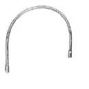 KWC Gastro, Metallschlauch, L1075, 1/2"x1/2", 1075mm, 1 Stk.