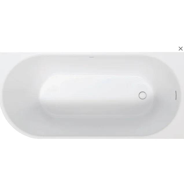 Duravit DuraSenja Badewanne Ecke rechts, Weiß, Acryl, 1700x800x585 mm, Oval, RS 2, inkl. FG, AÜL, 1 Stk.