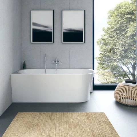 Duravit DuraSenja BW Ecke links, Weiß, Acryl, 1700x800x585 mm, Oval, RS 2, inkl. FG u. AÜL, 1 Stk.