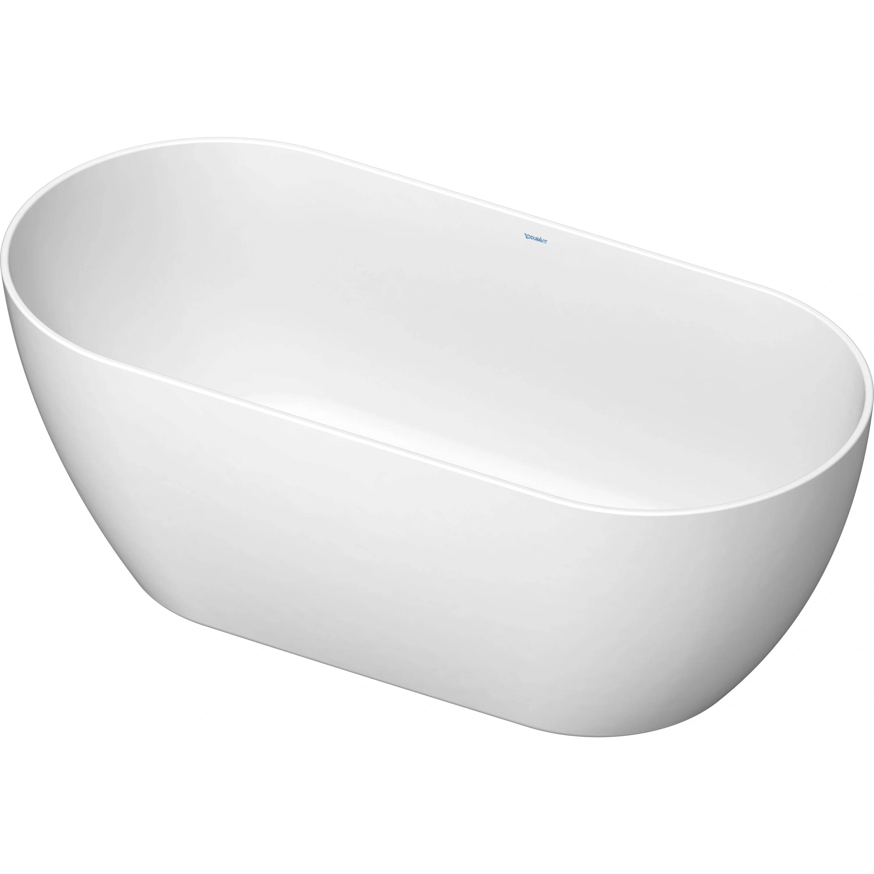 Duravit DuraKanto, Badewanne freistehend, Oval, Weiß, Acryl 1700x800x590mm, RS 2, inkl. Füße und Ab- und Überlaufgarnitur, 1 Stk.