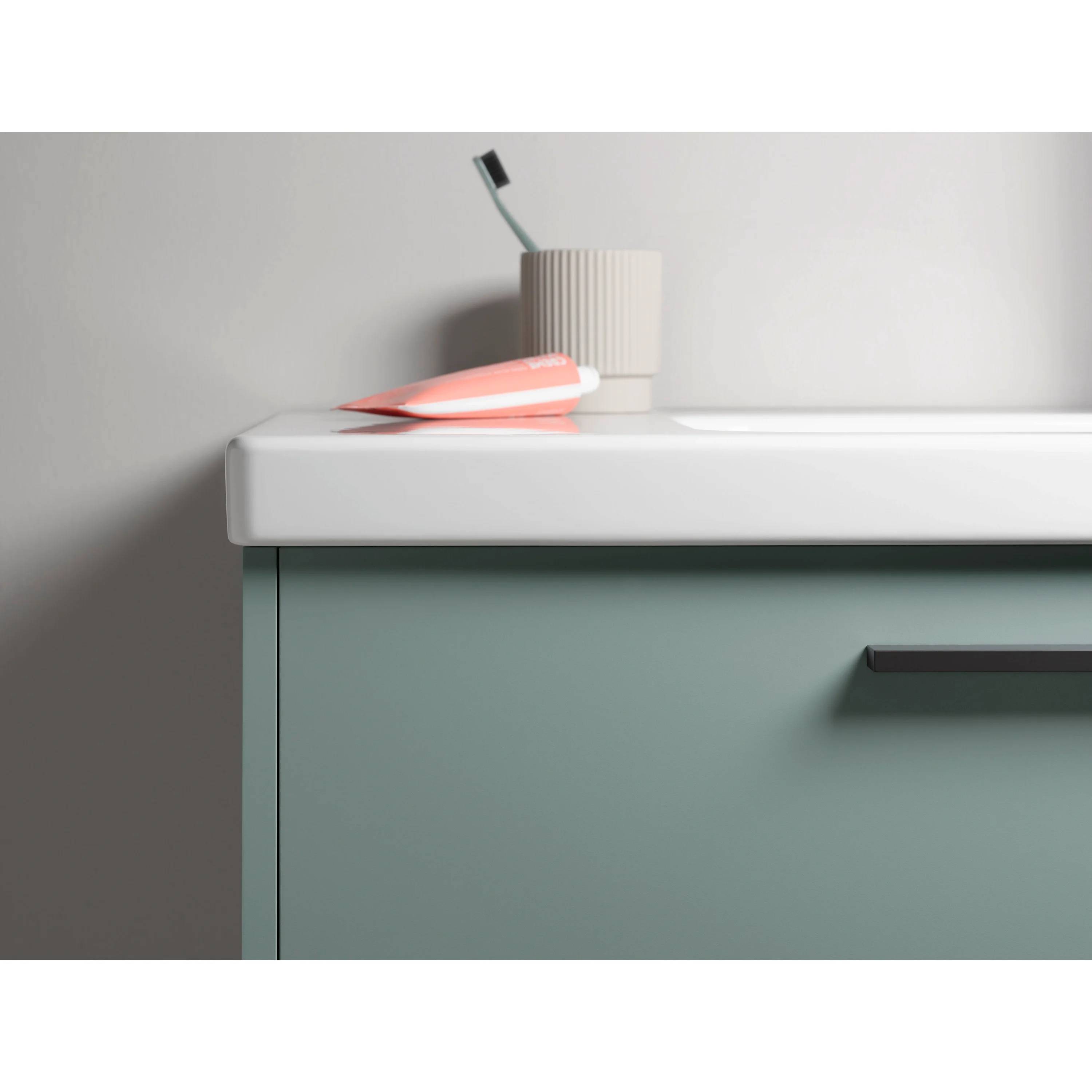 Duravit Waschtisch D-Code m. HLbank 1 HL mit ÜL 800x480mm weiß hg