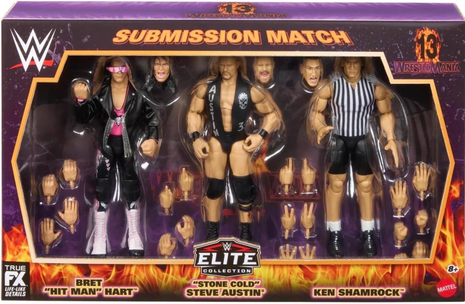WWE Bret The Hitman Hart Stone Cold Steve Austin Ken Shamrock 2026 Action Figur