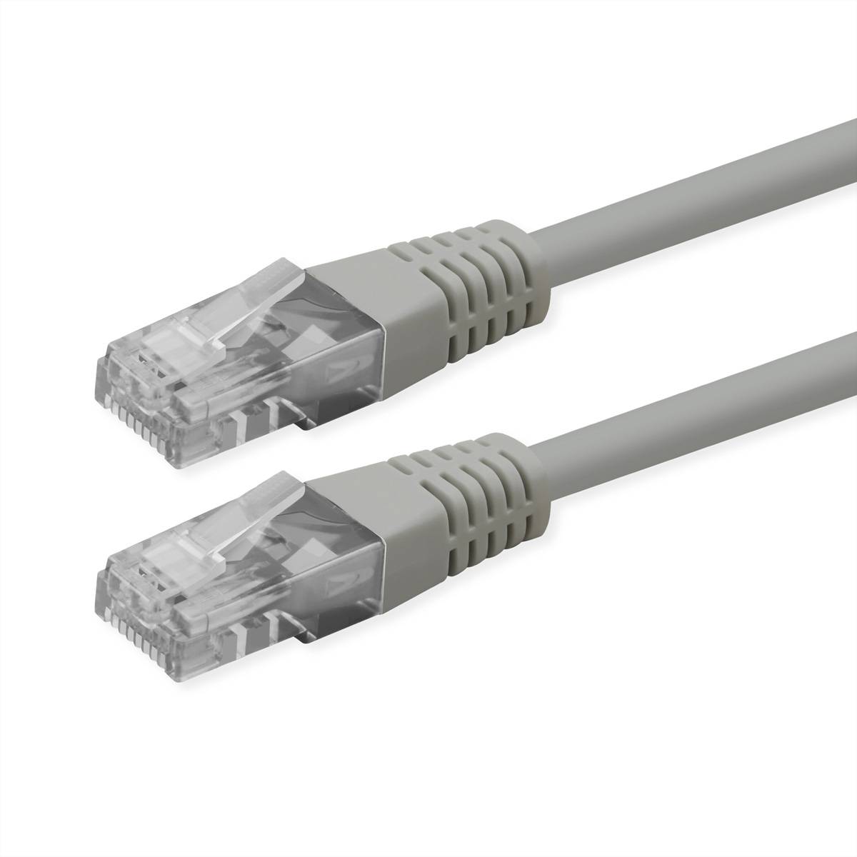 ROLINE Patchkabel Cat.6 (Class E), UTP, PoE, grau, 20 m