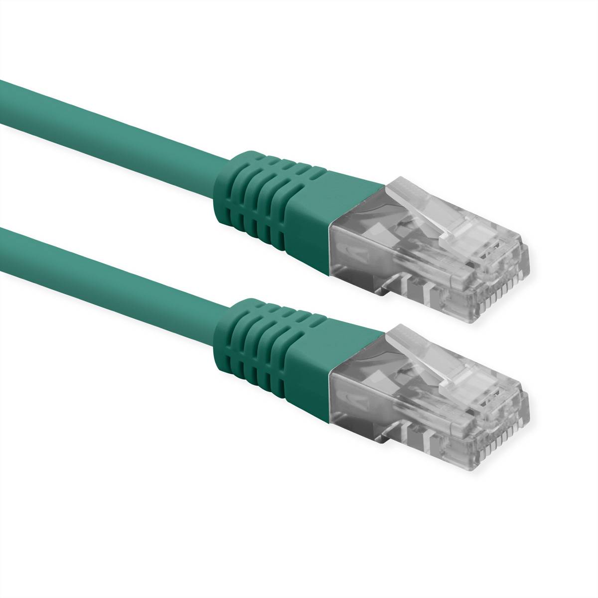 ROLINE Patchkabel Cat.6 (Class E), UTP, PoE, grün, 2 m