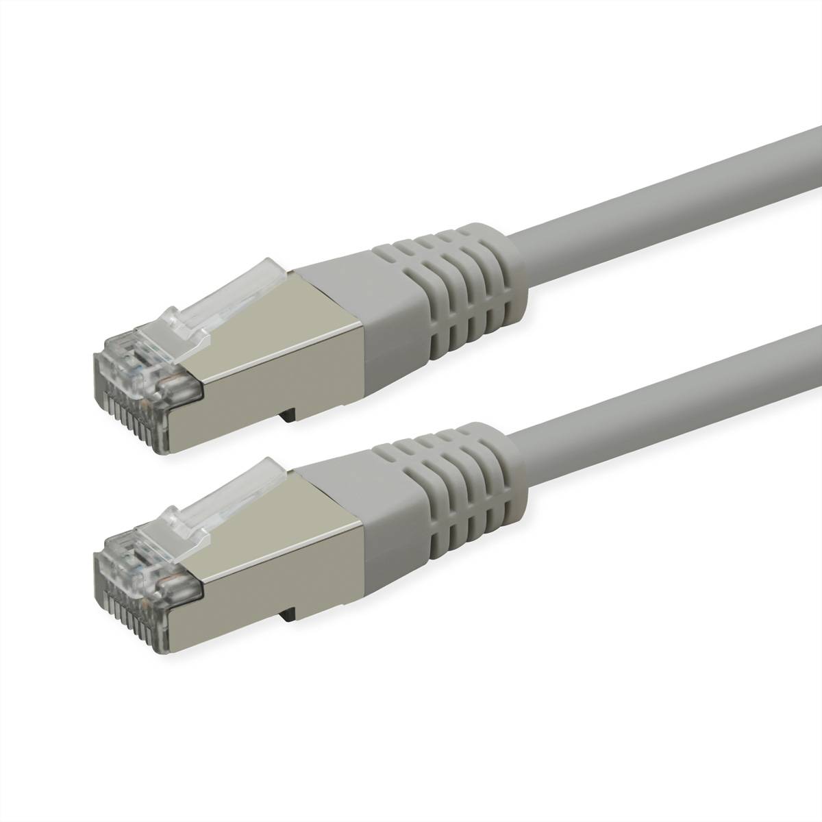 ROLINE Patchkabel Cat.6 (Class E), PoE, S/FTP (PiMF), grau, 2 m
