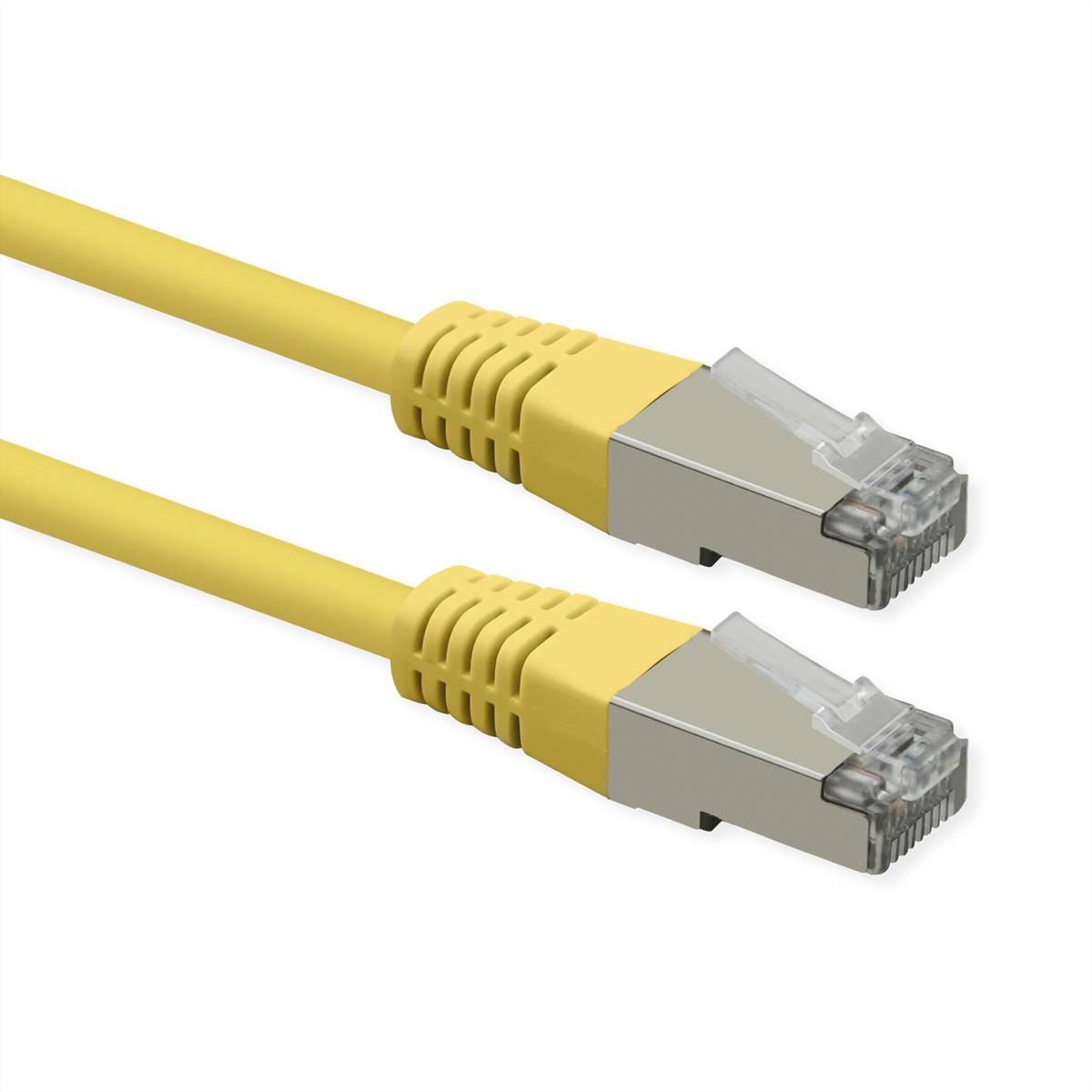 ROLINE Patchkabel Cat.6 (Class E), PoE, S/FTP (PiMF), gelb, 10 m