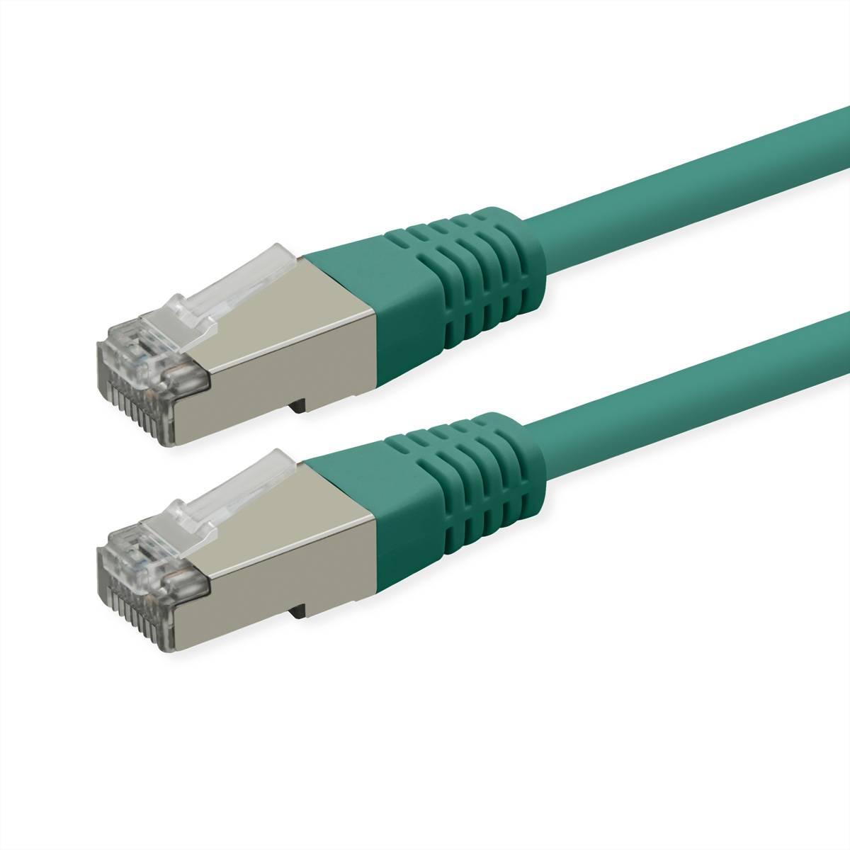 ROLINE Patchkabel Cat.6 (Class E), PoE, S/FTP (PiMF), grün, 7 m