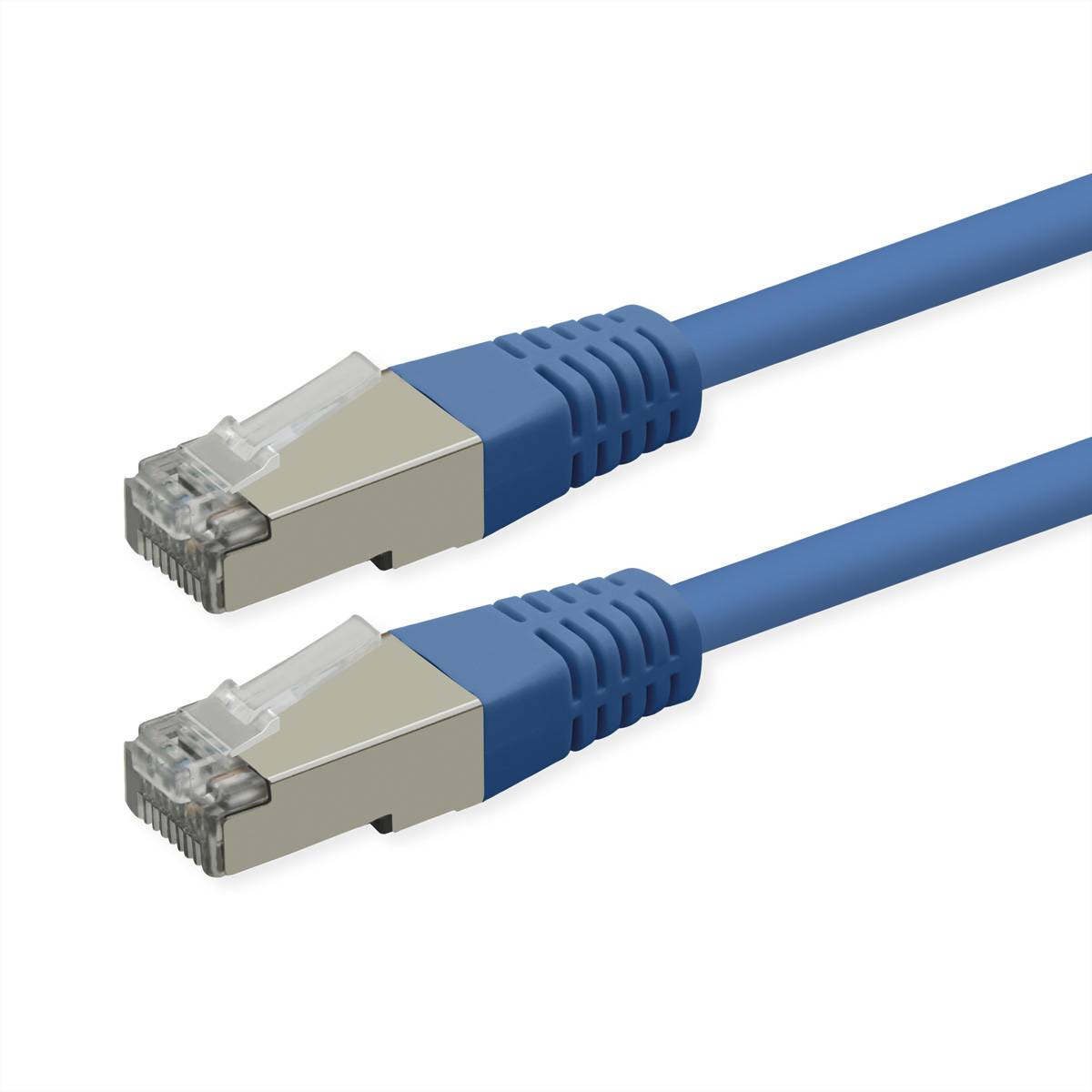 ROLINE Patchkabel Cat.6 (Class E), PoE, S/FTP (PiMF), blau, 0,3 m