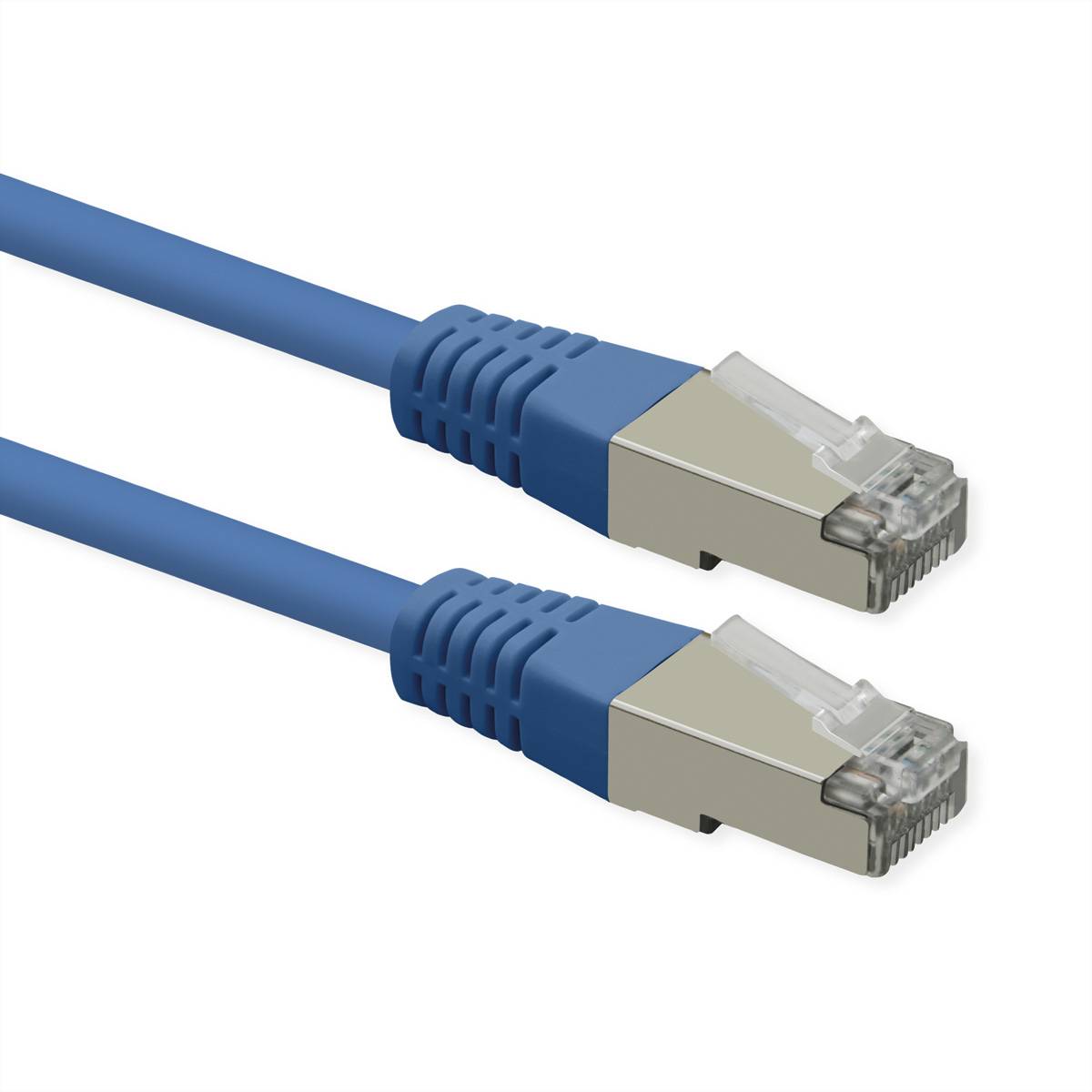 ROLINE Patchkabel Cat.6 (Class E), PoE, S/FTP (PiMF), blau, 0,3 m