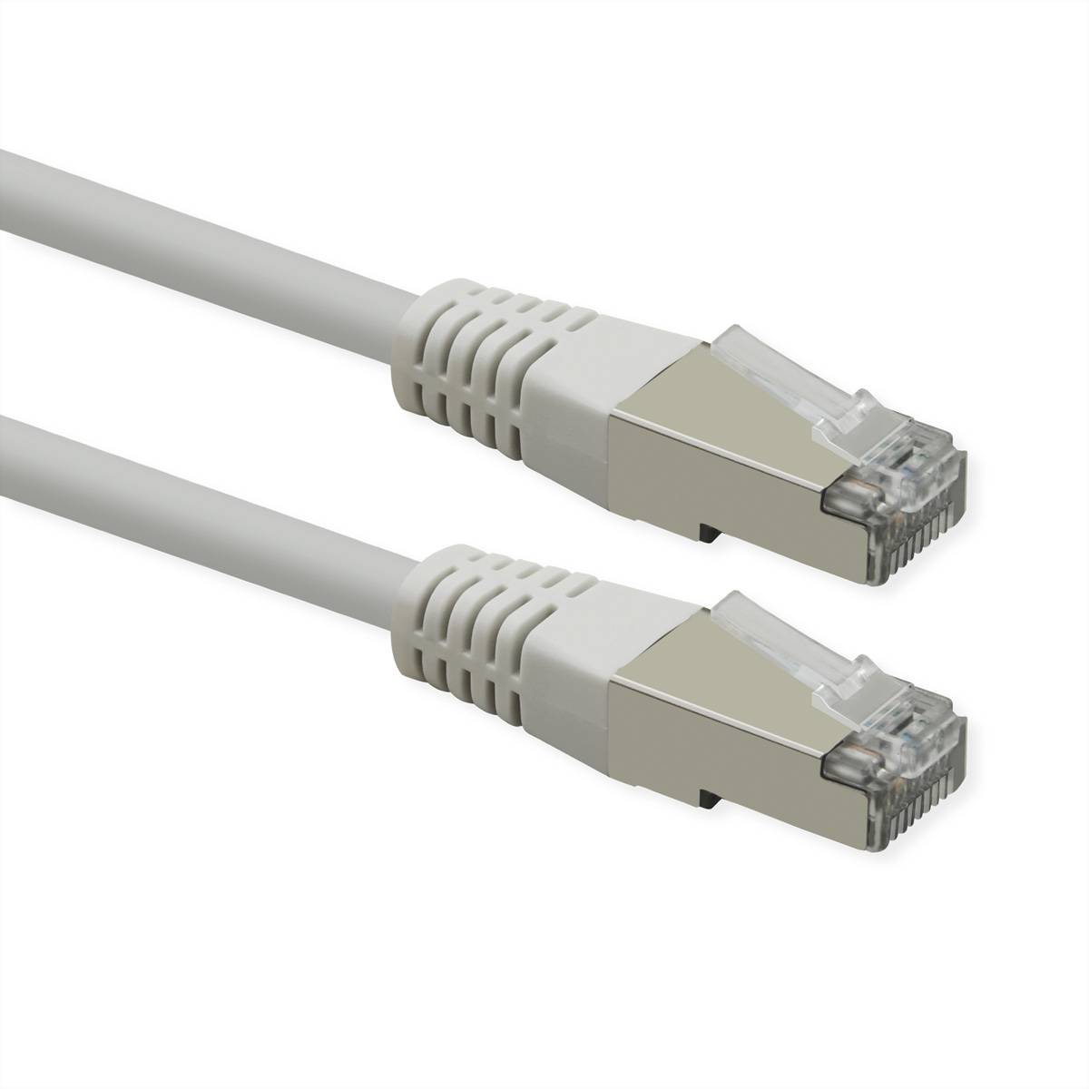 ROLINE Patchkabel Cat.6 (Class E), PoE, S/FTP (PiMF), weiß, 0,3 m