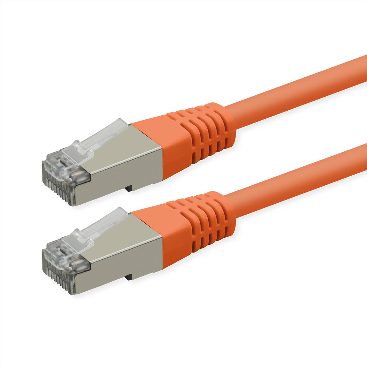 ROLINE Patchkabel Cat.6 (Class E), PoE, S/FTP (PiMF), orange, 2 m