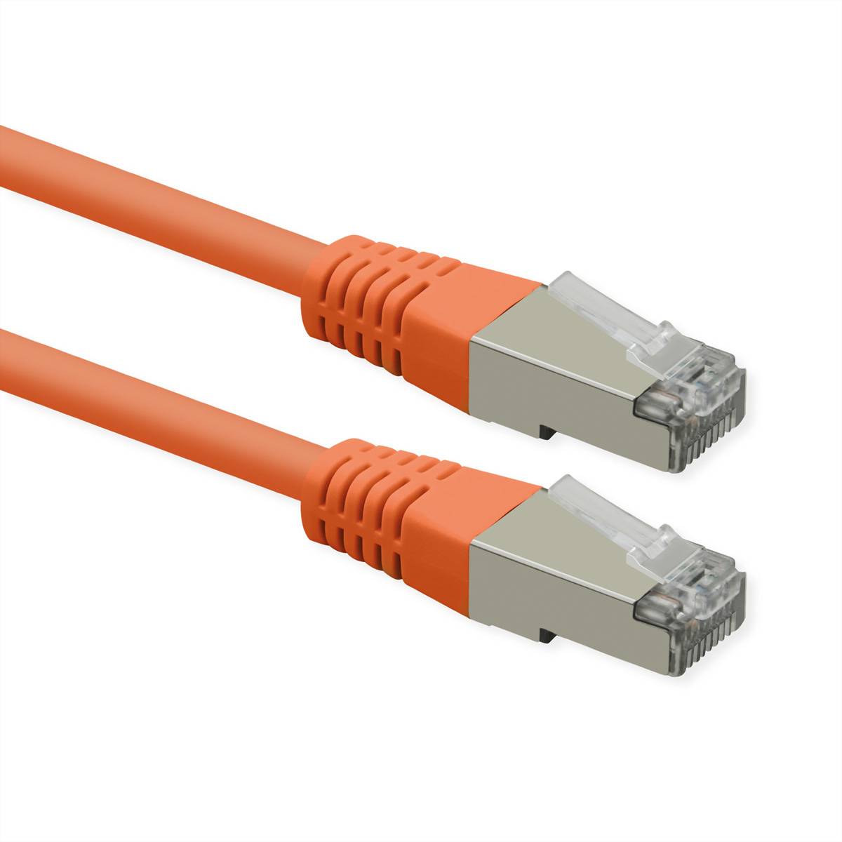 ROLINE Patchkabel Cat.6 (Class E), PoE, S/FTP (PiMF), orange, 2 m