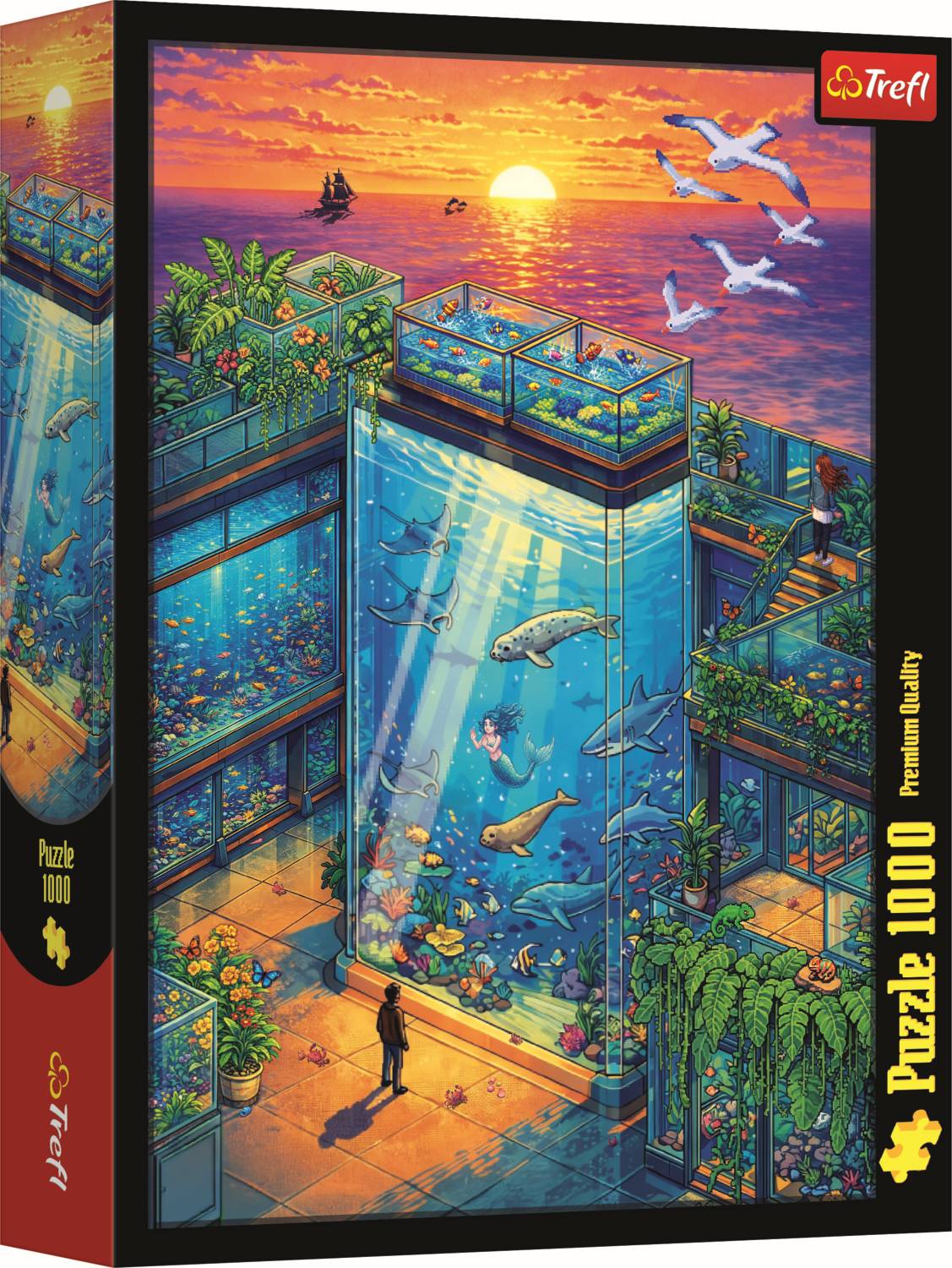 Trefl, Pixel Art, Muster 2, 1000 Teile Puzzle