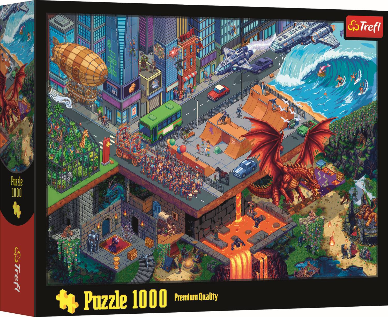 Trefl, Pixel Art, Muster 1, 1000 Teile Puzzle