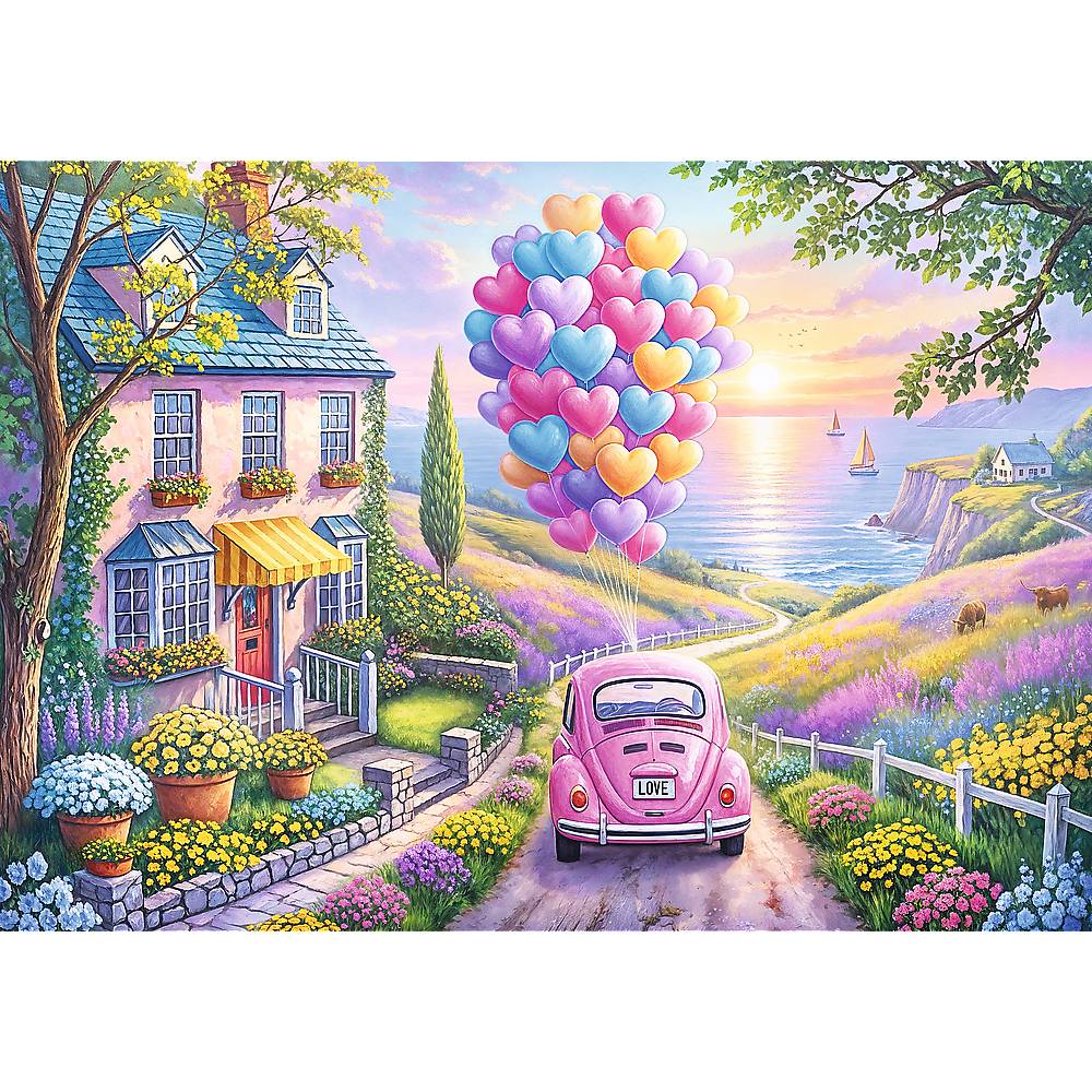 Trefl, Romantische Fahrt, 1000 Teile Puzzle