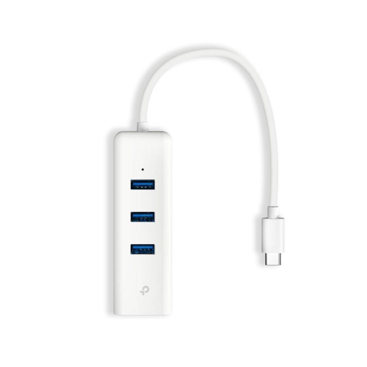 USB Type-C 3-Port Hub & Gigabit Ethernet Adapter