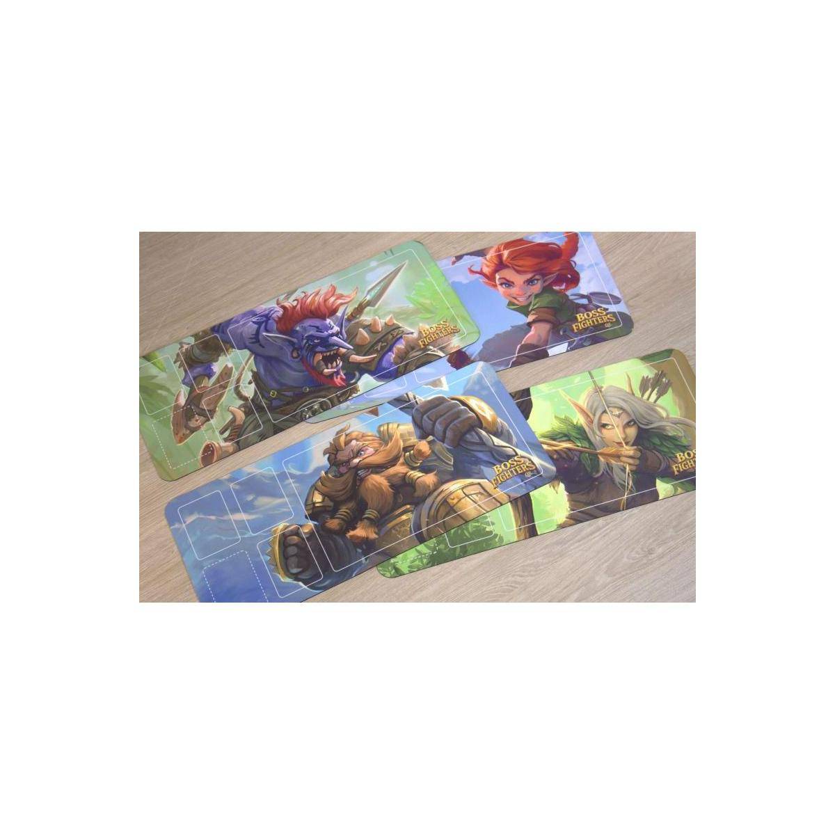 Boss Fighters QR Spielmatten (4 Stück)
