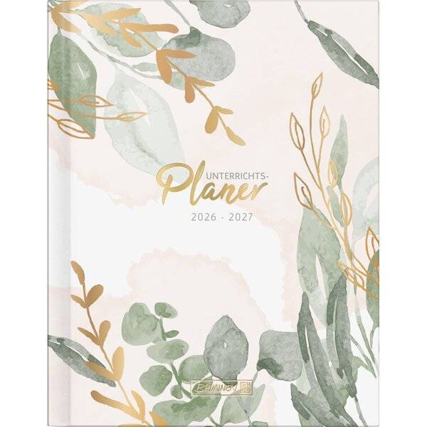Lehrerkalender 1 Woche/2 Seiten Bloom 2026/2027 ca. A4 23x29,7cm Baladek blau