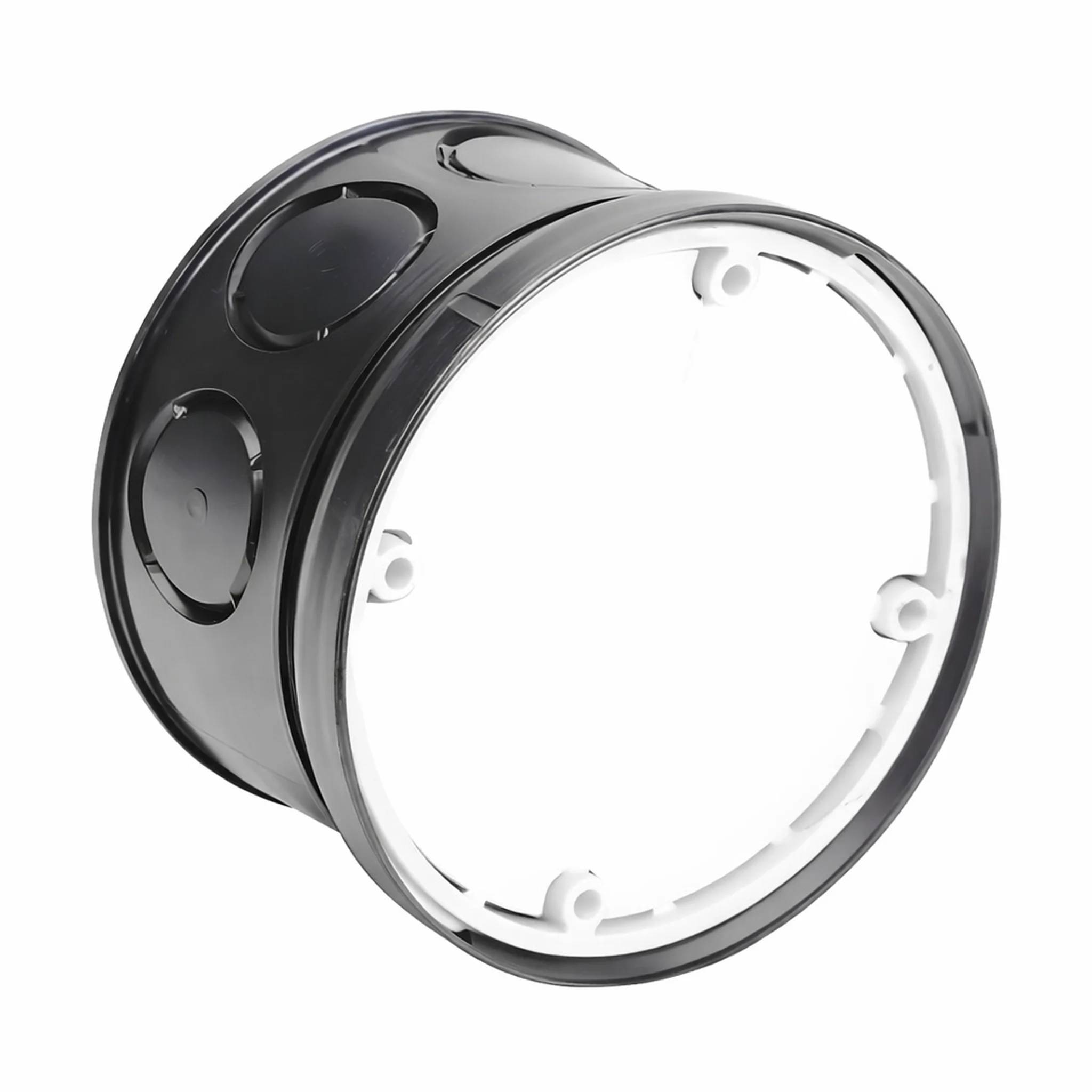 Dietzel Schalterdose Ø 70mm, schwarz, mit Putzdeckel, 1 Stk.