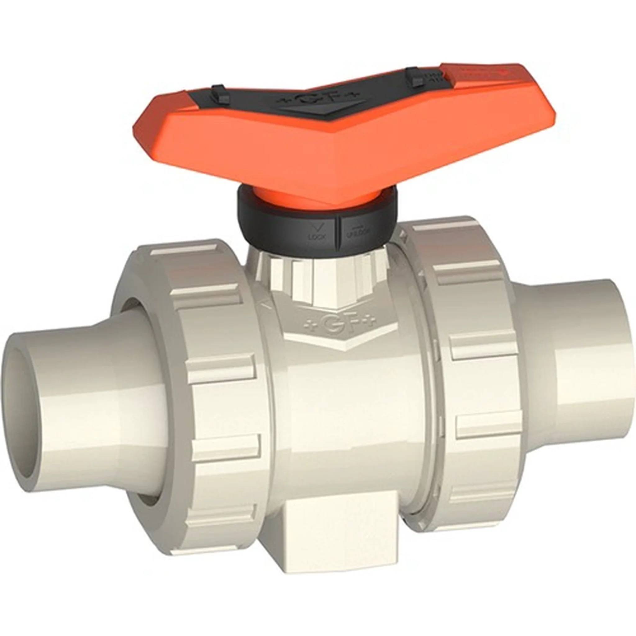 Georg Fischer GF Kugelhahn 546, PP/EPDM, d 63, Stutzen, SDR11, 1 Stk.
