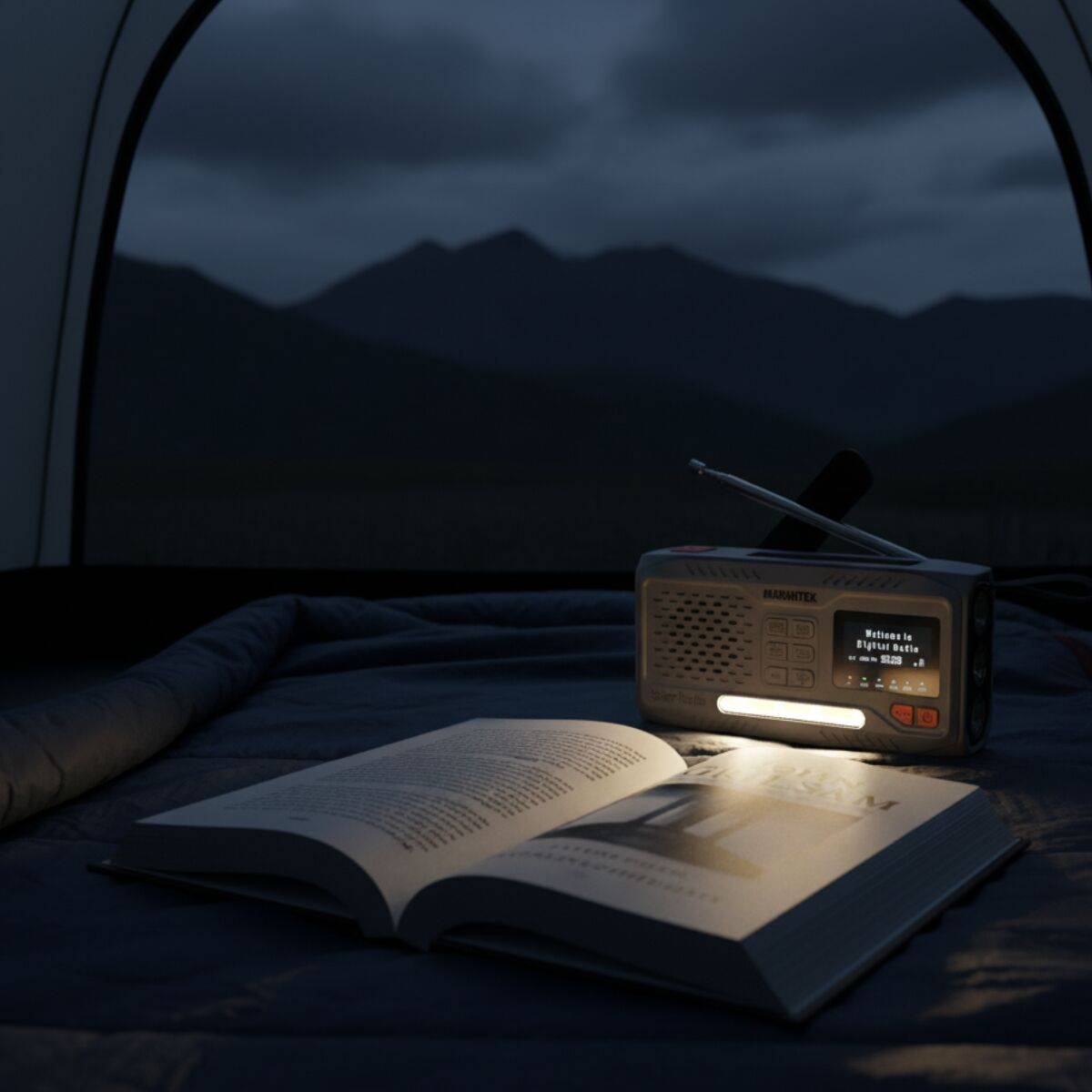 Marmitek RESQ100 grau Outdoor-Radio DAB FM Bluetooth 4500mAh SolarPanel 1