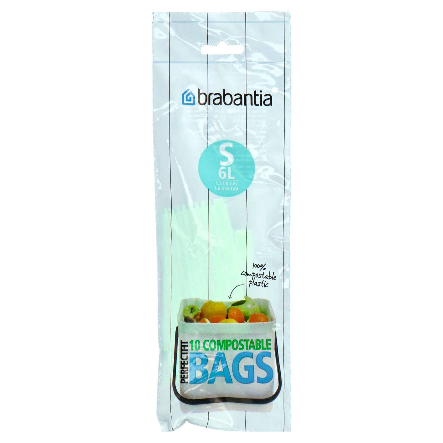 Brabantia PerfectFit Müllbeutel kompost. Typ S, 6 L, 10 Stck