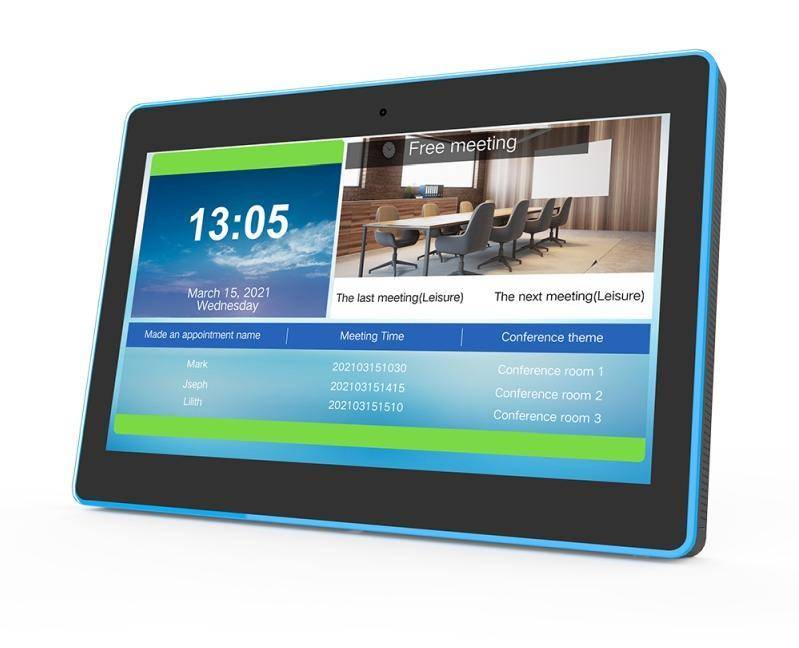 ALLNET Wanddisplay / Tablet 13 Zoll, Android 10, RK3399 CPU, PoE, RGB LED, NFC, ohne Kamera, schwarz