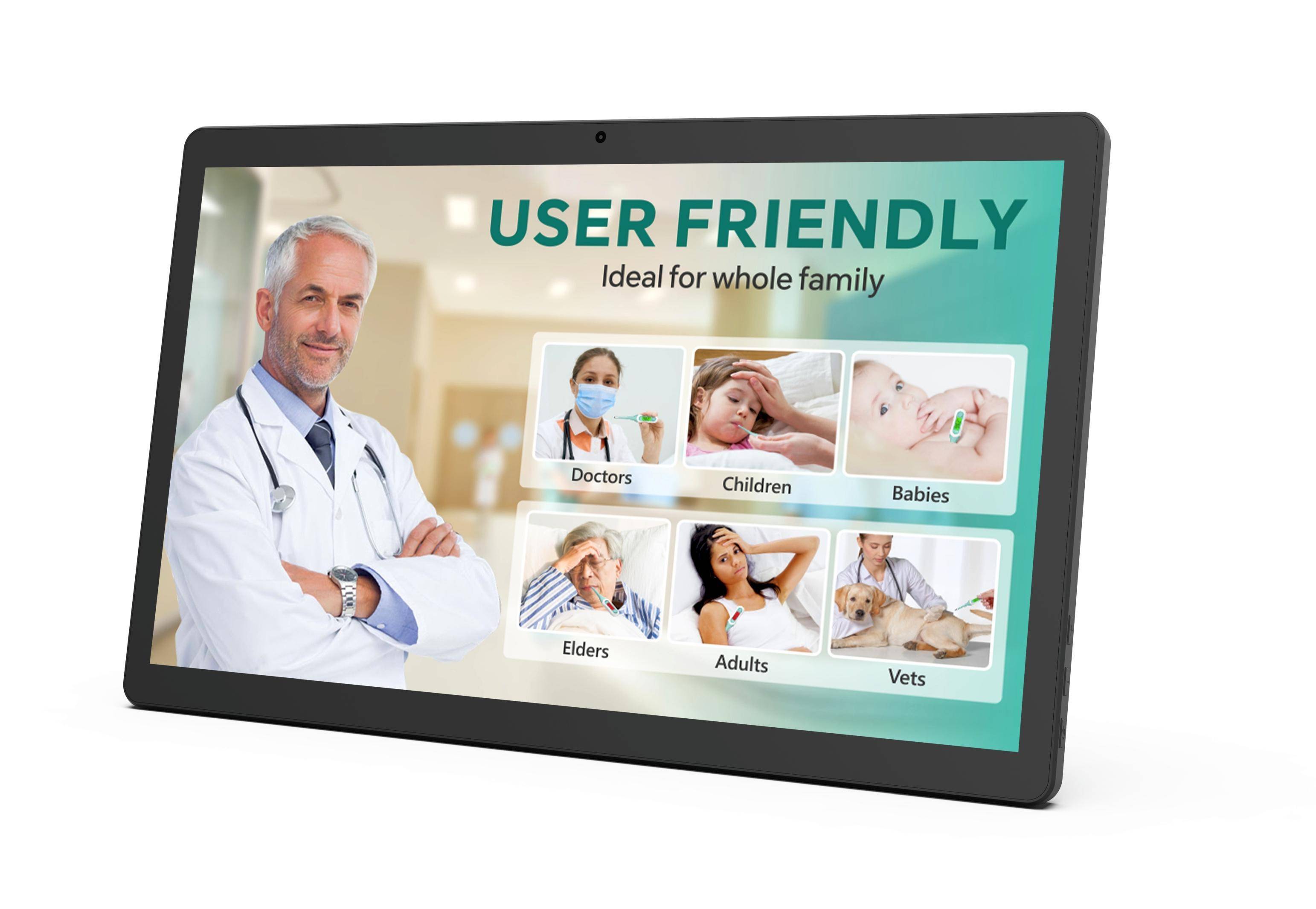 ALLNET Speedy 150-B Touch Display Tablet, 16 Zoll, Android 14, RK3576S, 8GB/32GB, PoE, schwarz