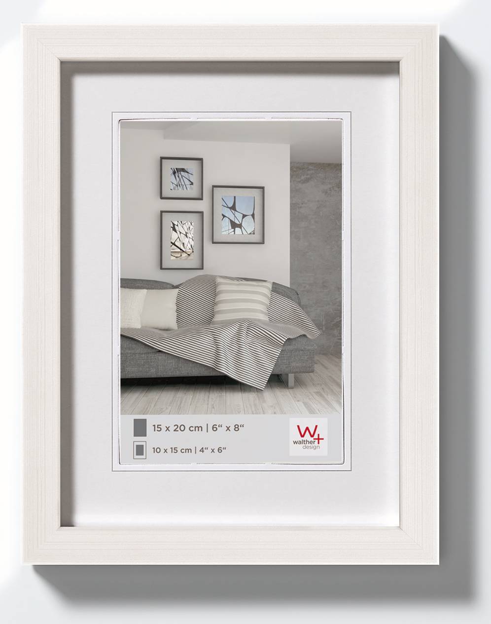 Construction Designrahmen 13x18 cm WEISS