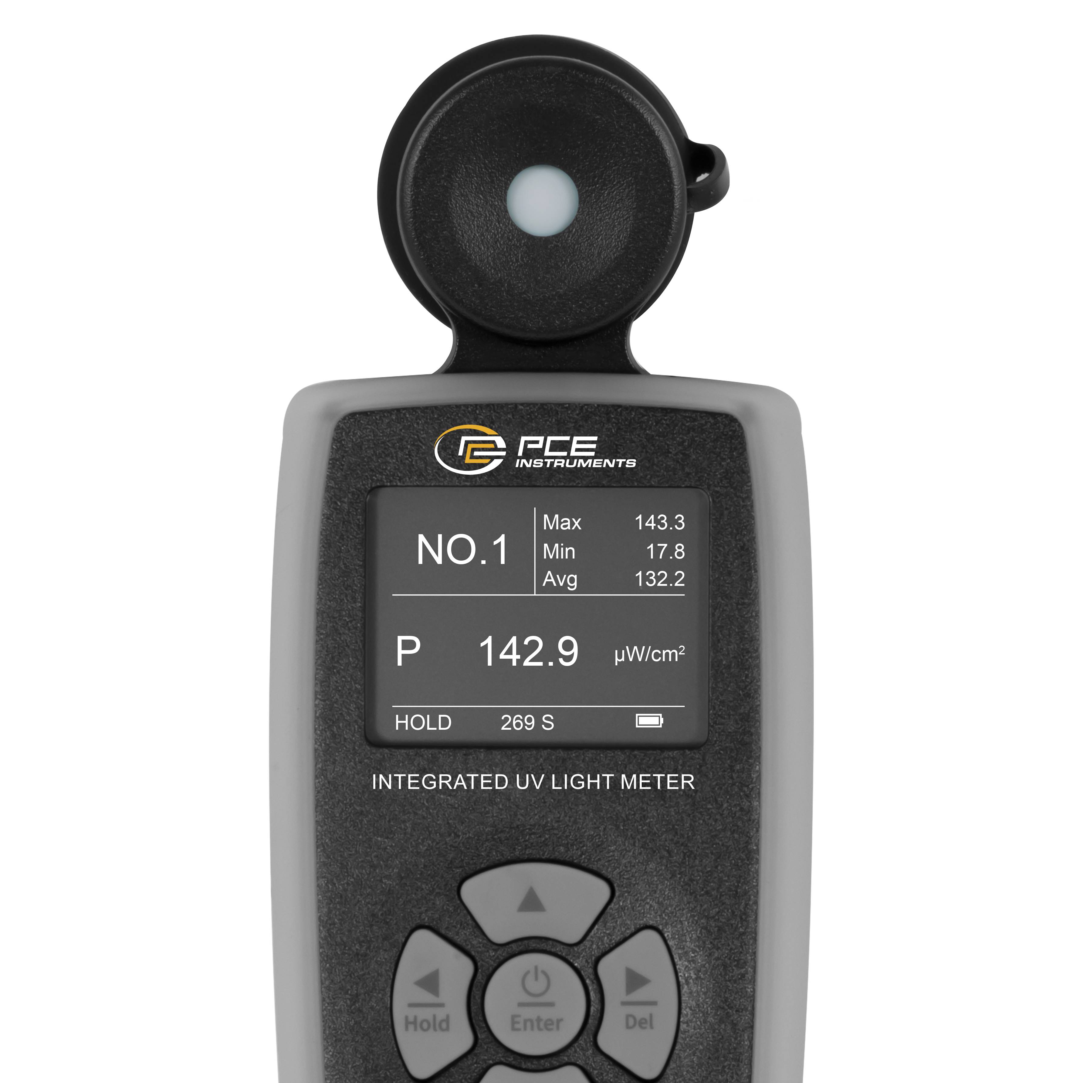 PCE Instruments UV-Licht Messgerät PCE-LM 100UV |Spektralbereich 230 … 280 nm |Peak 254 nm |0 … 20000 µW/cm² |Software