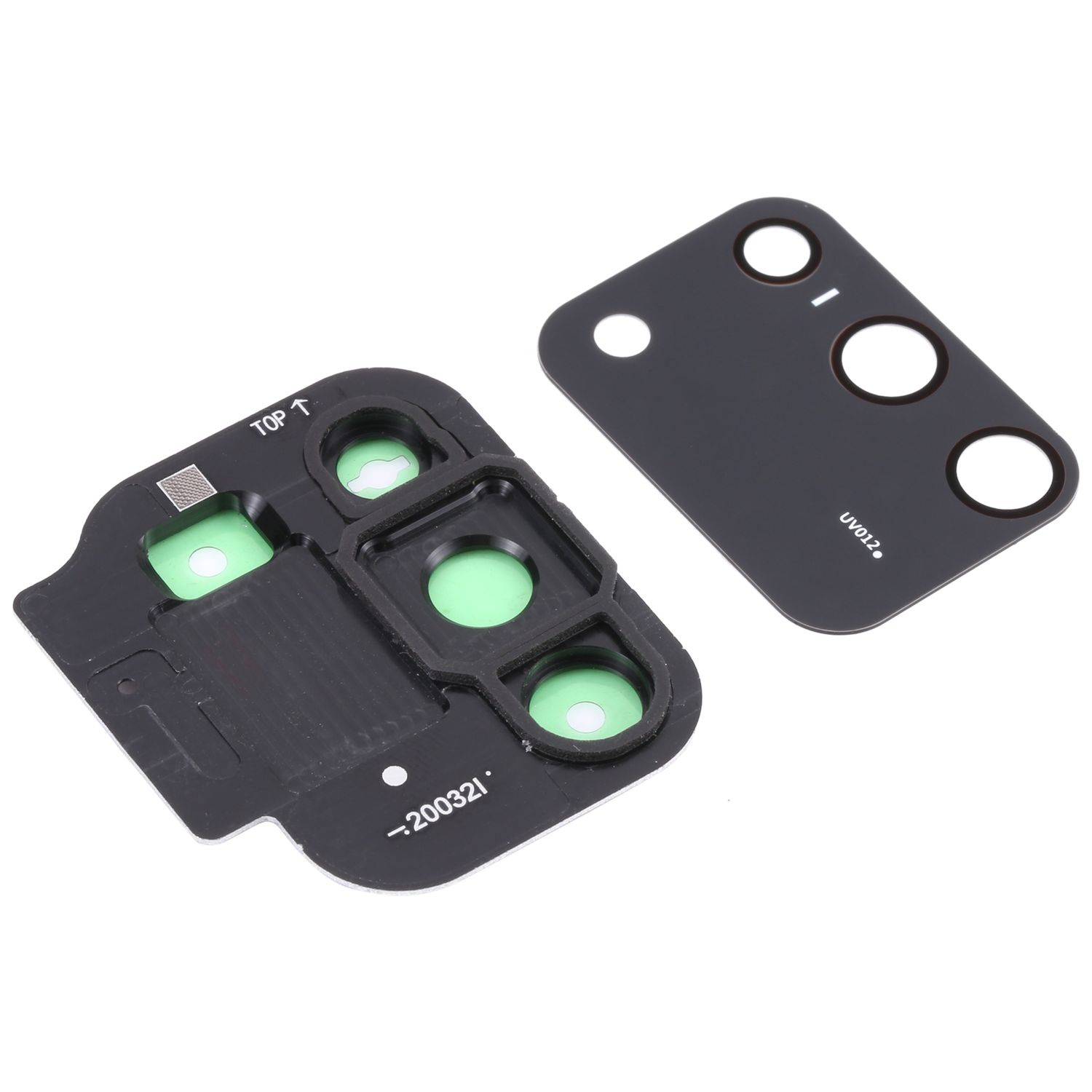 Back Kamera Linsen Abdeckung Cover Schwarz für Samsung Galaxy S10 Lite Ersatz