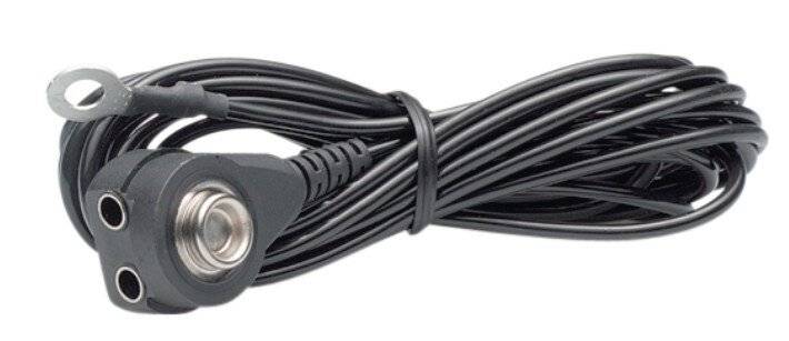 Erdungskabel, 10-mm-Stift, Bananensteckverbindung, 3m