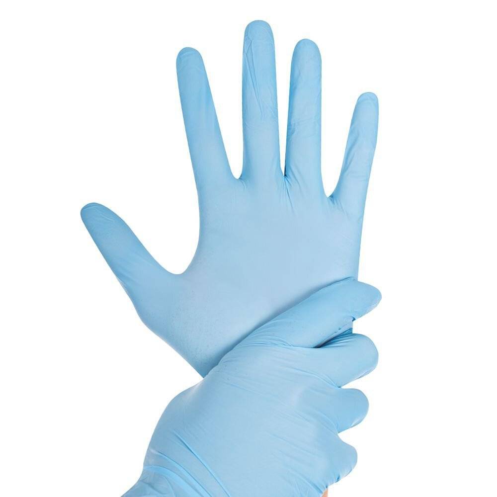 Nitrilhandschuhe Hygostar Rapid-On, blau, puderfrei, M/8