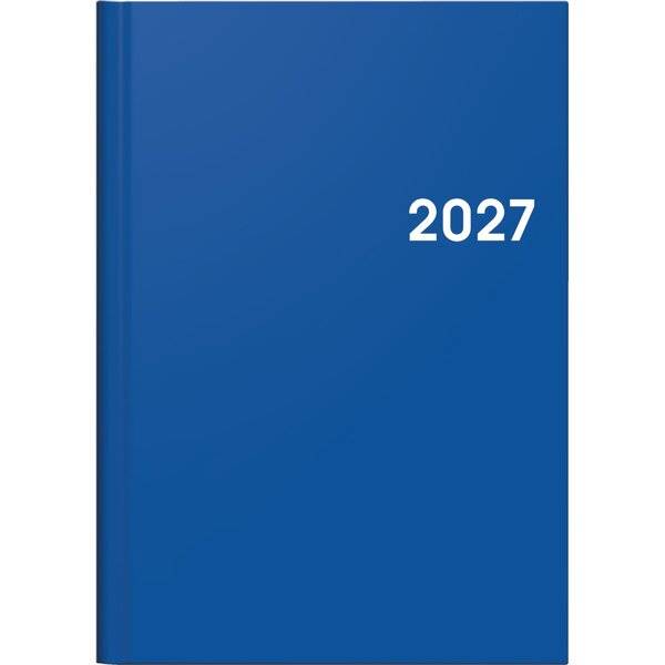 Buchkalender 796 A5 1 Woche/2 Seiten blau 2027
