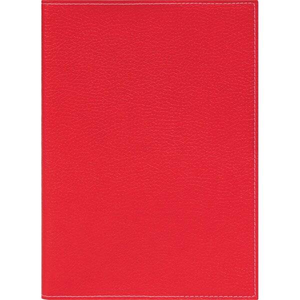 Buchkalender 796 A5 1 Woche/2 Seiten Kunstleder-Einband rot 2027