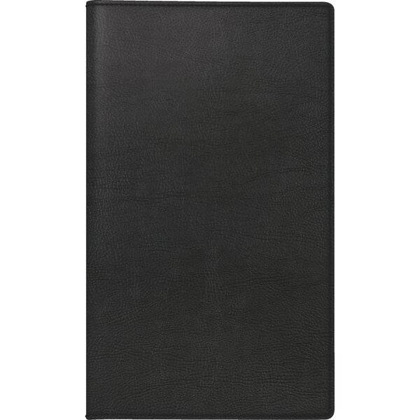 Taschenkalender TM12 8,7x15,3cm 1 Monat/2 Seiten Kunstleder schwarz 2027