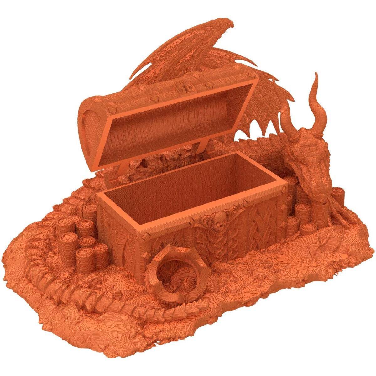 FH6158 - Fates End Dice Jail: Dragon Hoard, orange