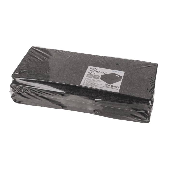 2 x Filz Aufbewahrungsbox 31 x 25 x 15 cm dunkelgrau