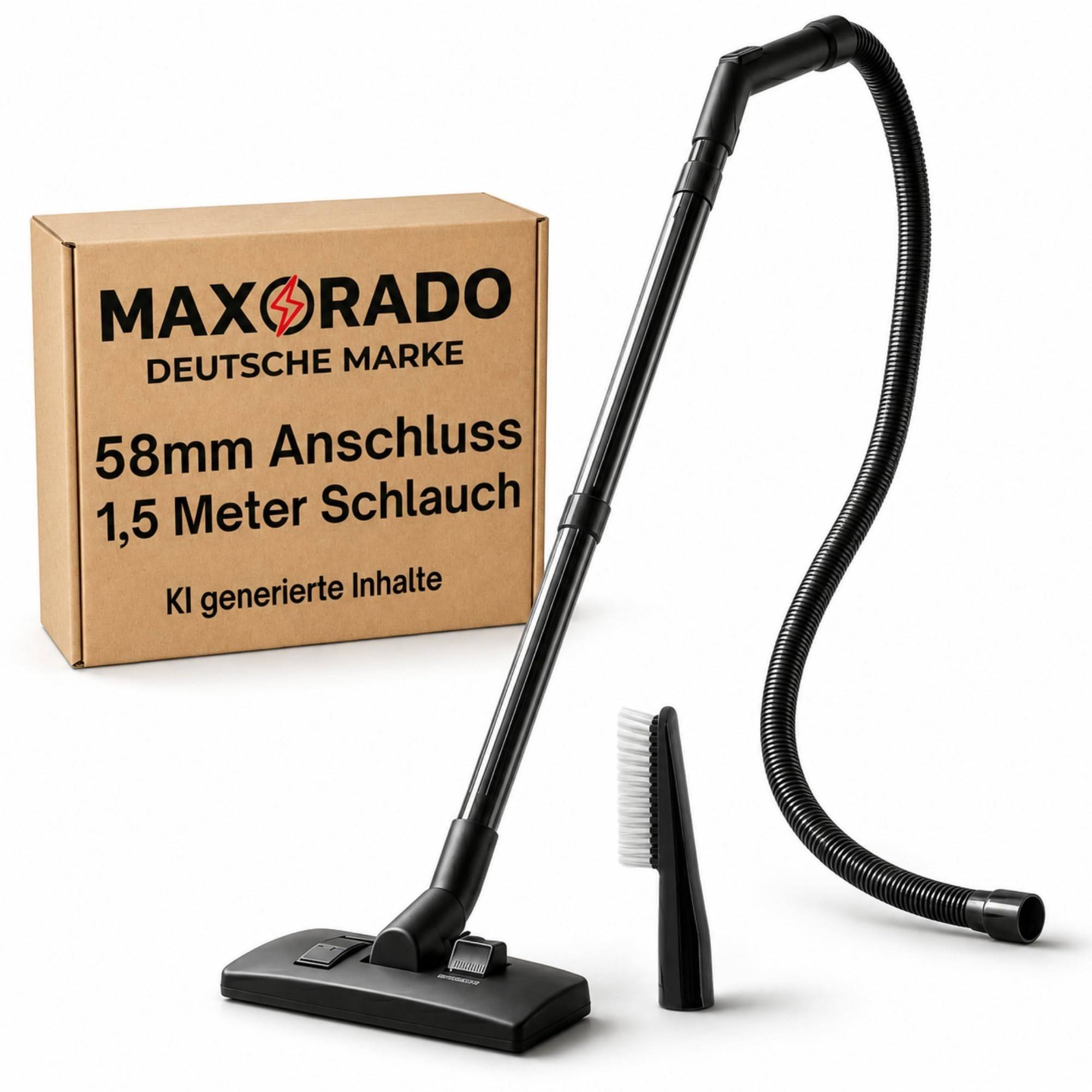 1,5m Set Ersatzteile Staubsaugerrohr Handgriff Staubsaugerschlauch Bodendüse Bürste passend für Makita VC Serie VC2012L VC2512L, VC3011L VC3012L VC