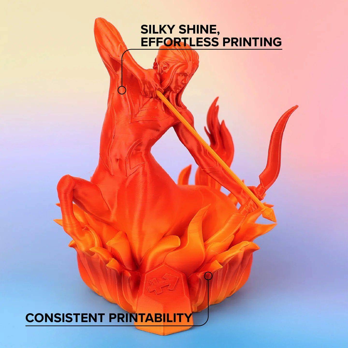 Polymaker Panchroma Gradient Silk PLA Filament, 1,75mm, 1kg - Farbton: Gradient Silk Fire