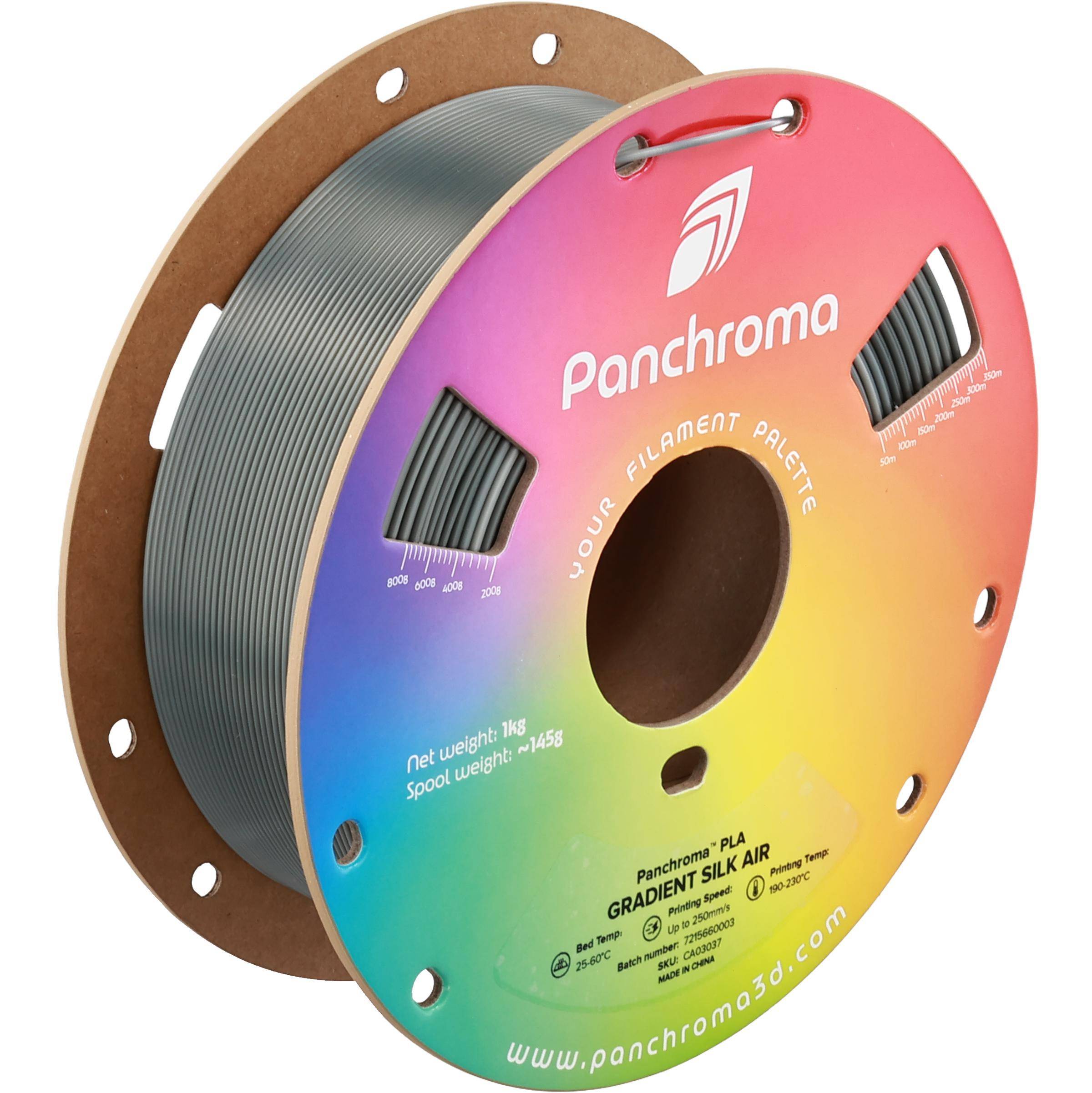Polymaker Panchroma Gradient Silk PLA Filament, 1,75mm, 1kg - Farbton: Gradient Silk Air