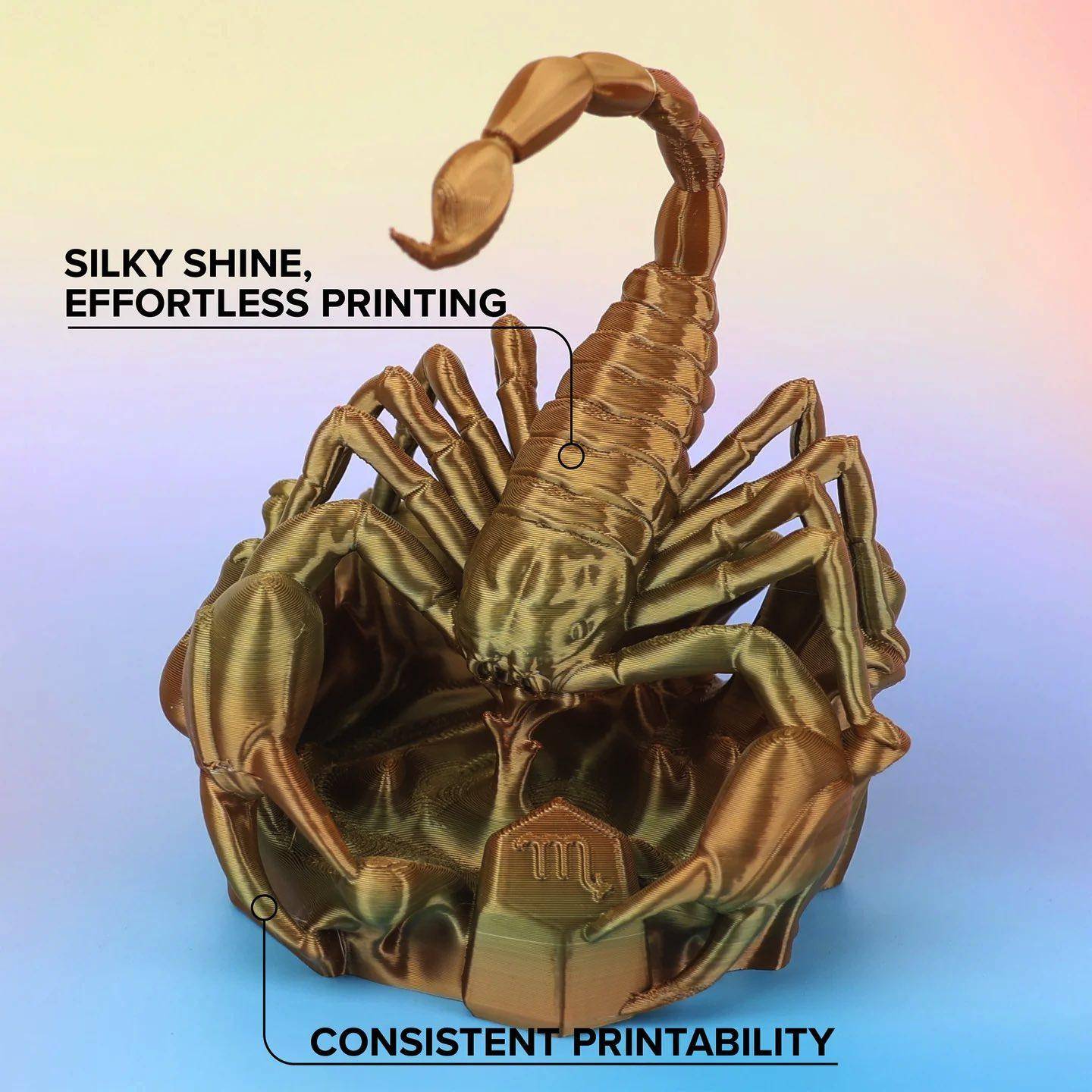Polymaker Panchroma Gradient Silk PLA Filament, 1,75mm, 1kg - Farbton: Gradient Silk Earth