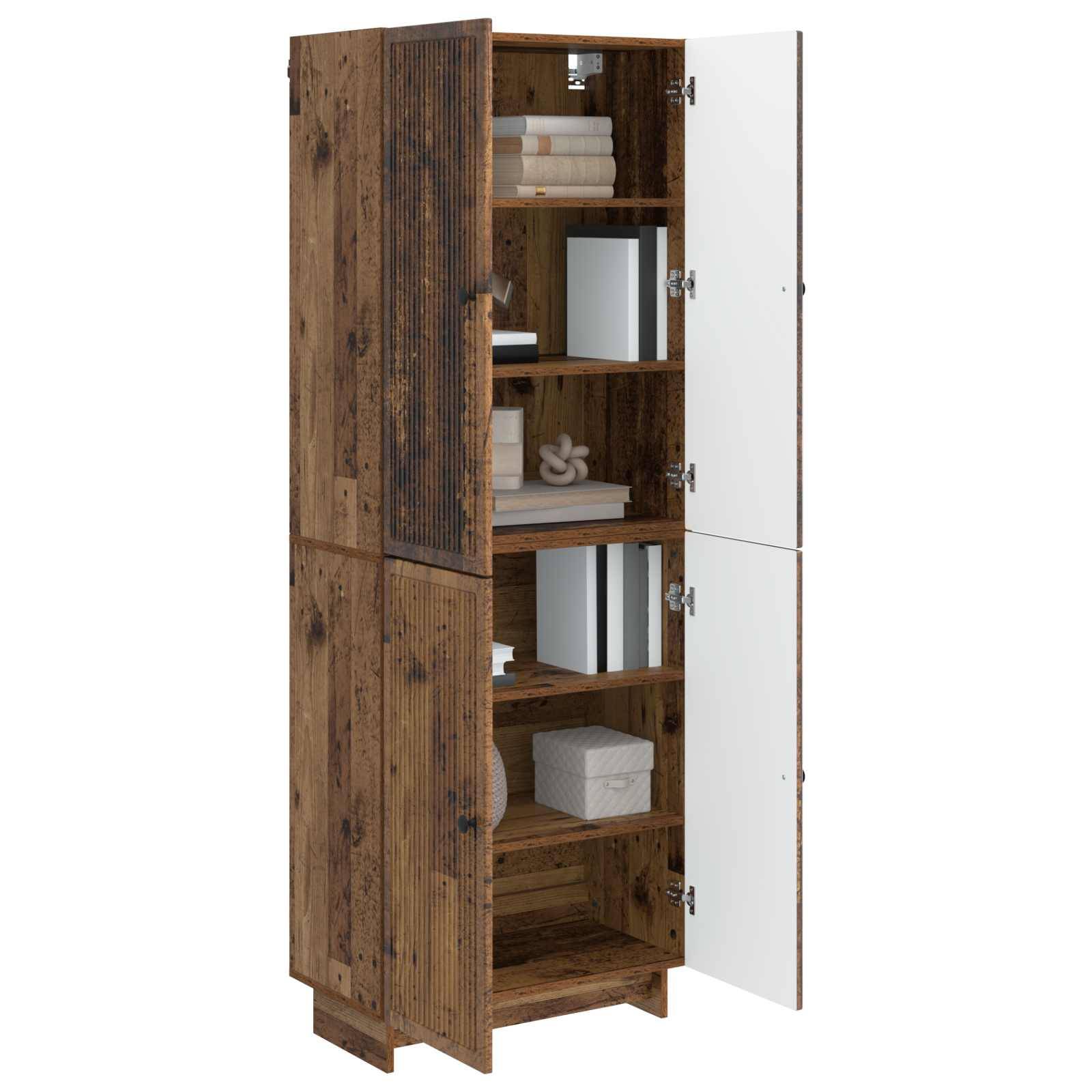 vidaXL Schrankset 2 pcs Altholz 66 x 34,5 x 90 cm Holzwerkstoff