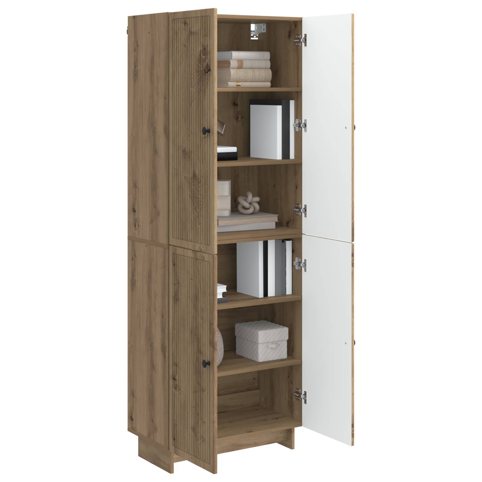 vidaXL Schrankset 2 Stk. Artisan-Eiche Holzwerkstoff