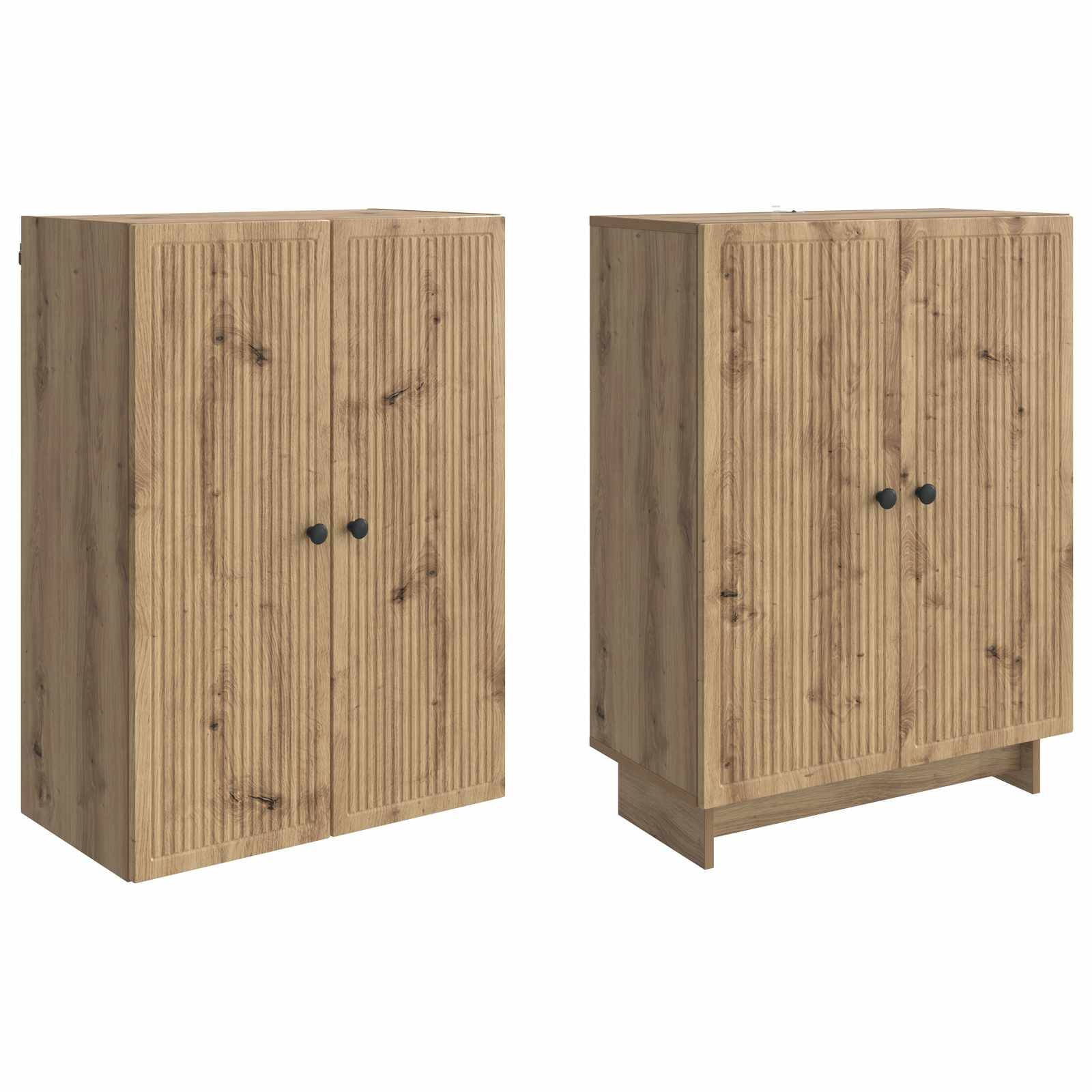 vidaXL Schrankset 2 Stk. Artisan-Eiche Holzwerkstoff