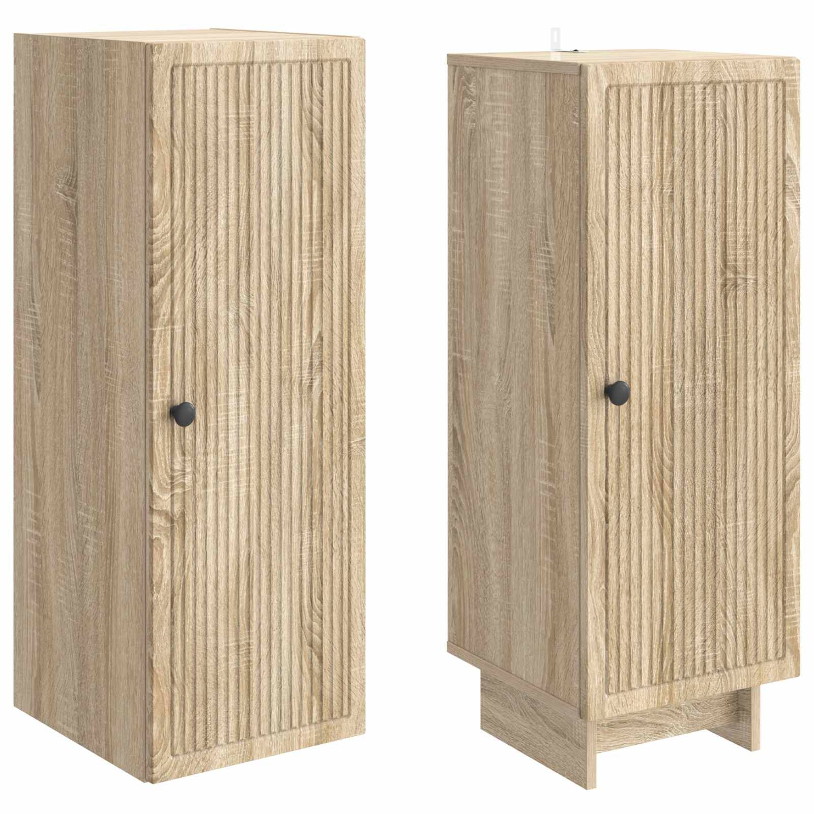 vidaXL Schrankset 2 pcs Sonoma-Eiche 34,5 x 33 x 90 cm Holzwerkstoff