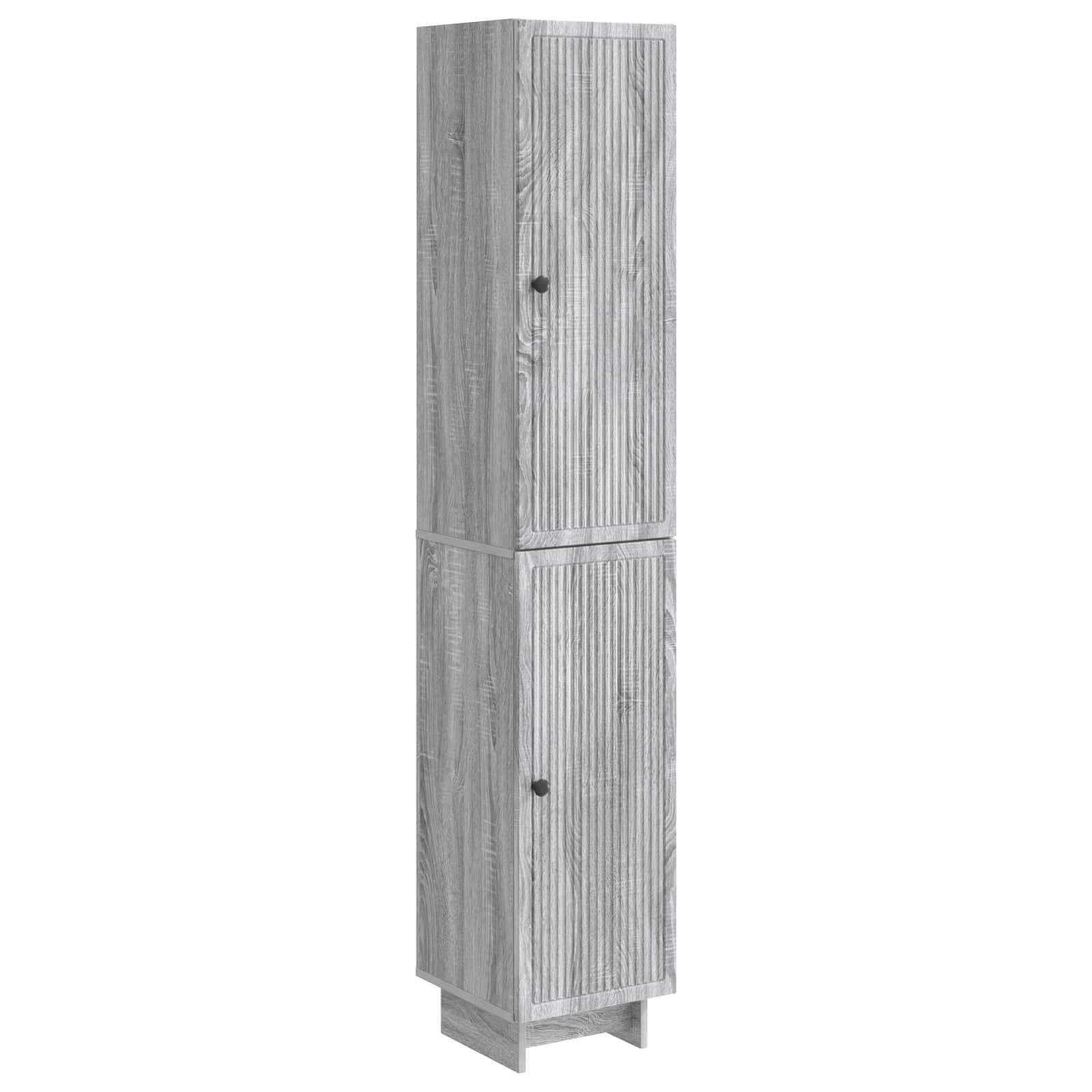 vidaXL Schrankset 2 pcs Grau Sonoma 34,5 x 33 x 90 cm Holzwerkstoff
