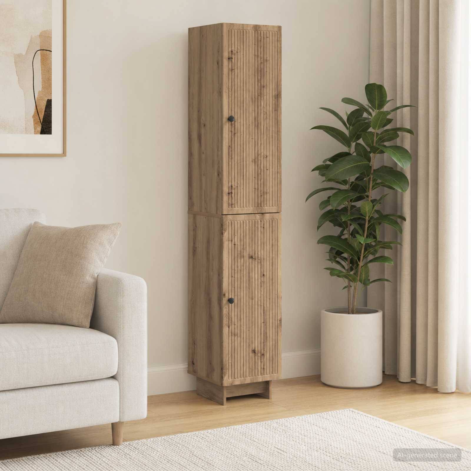 vidaXL Schrankset 2 Stk. Artisan-Eiche Holzwerkstoff