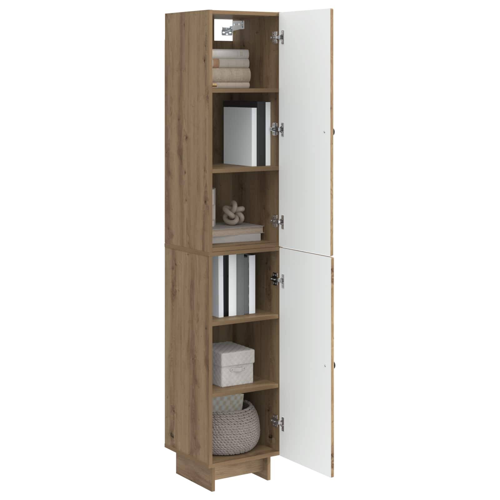 vidaXL Schrankset 2 Stk. Artisan-Eiche Holzwerkstoff